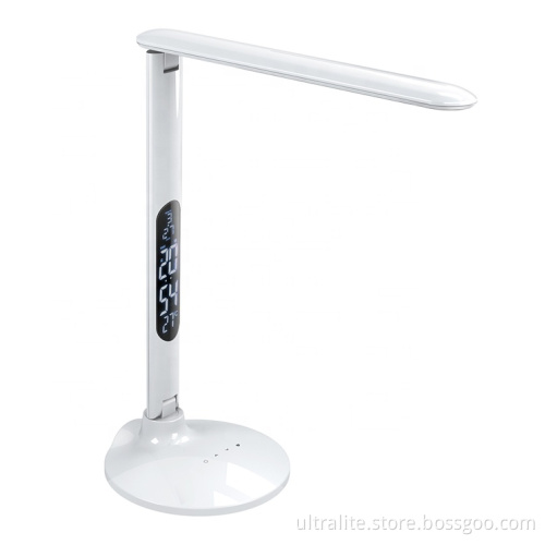 Kids Reading Desk Lamp With Calendar And Thermometer Alarm Clock Handphone Charging